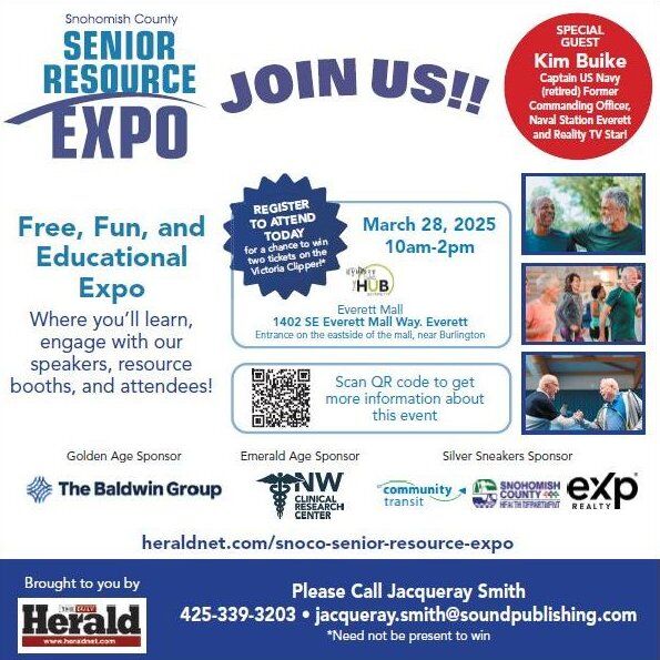 Join us at the Snohomish County Senior Resource Expo! 

 Mark your calendars for March 28th, 2025, from 10 AM to 2 PM at the Everett mall! This event is your one-stop shop to discover valuable resources, support, and services for seniors and their families.